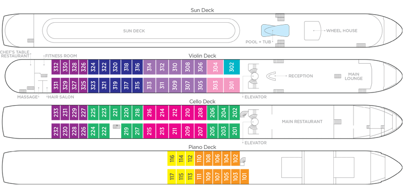 Amacerto deck plan